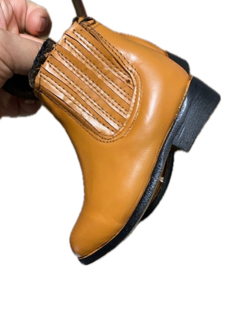 Real leather boots